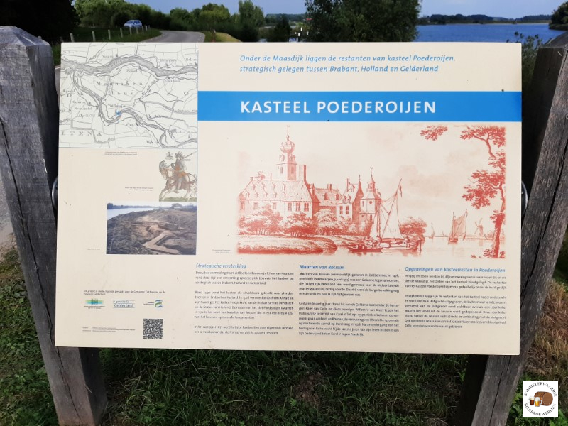 Bord kasteel Poederoijen